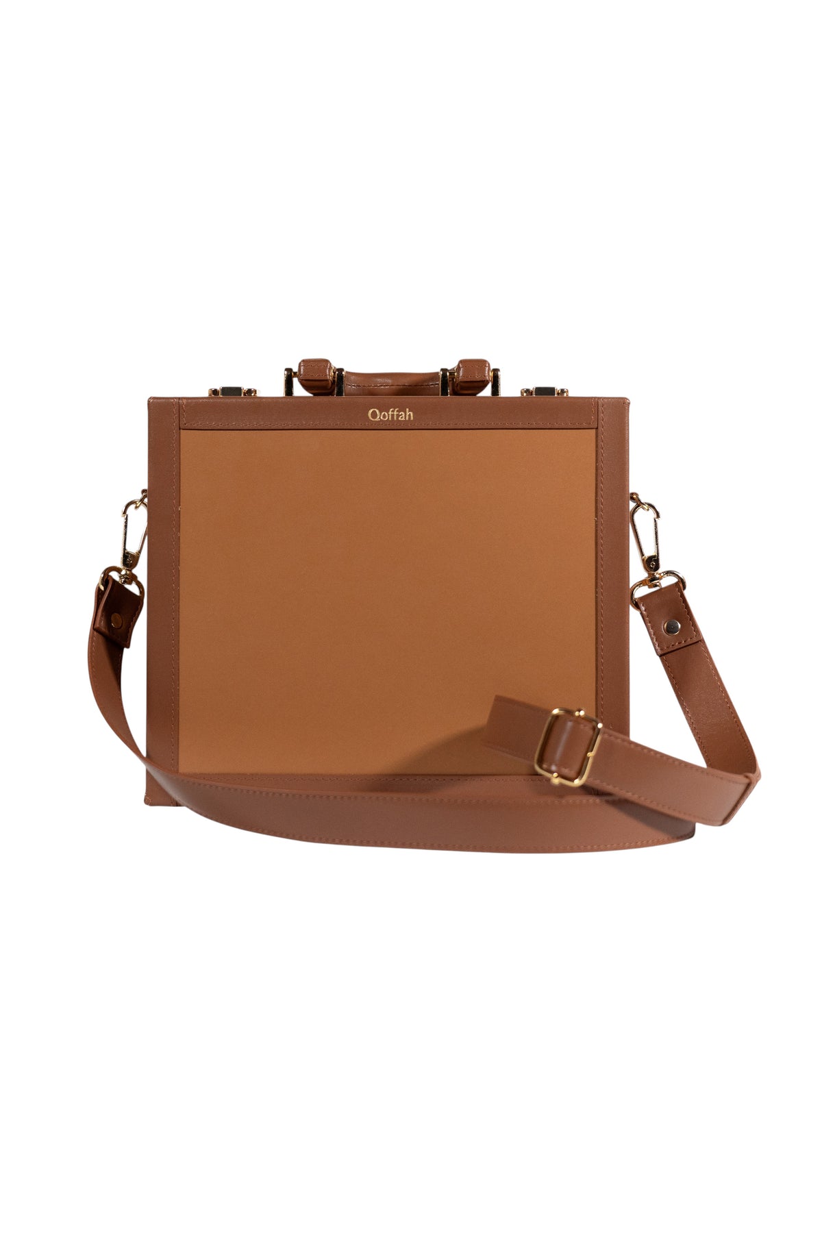 qoffah-the-kleo-brown-front-with-strap