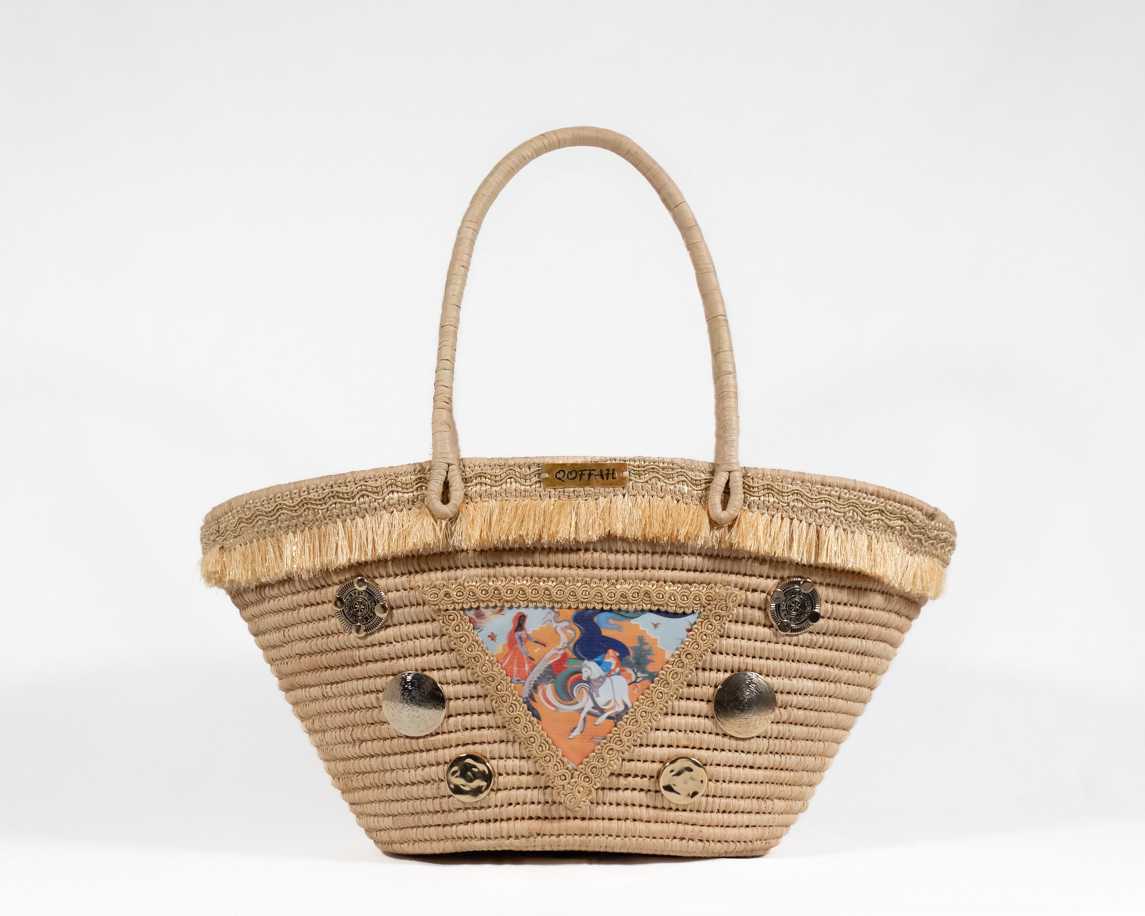The Sicilia Bag - Luxury Leather Designer Handbag by QOFFAH