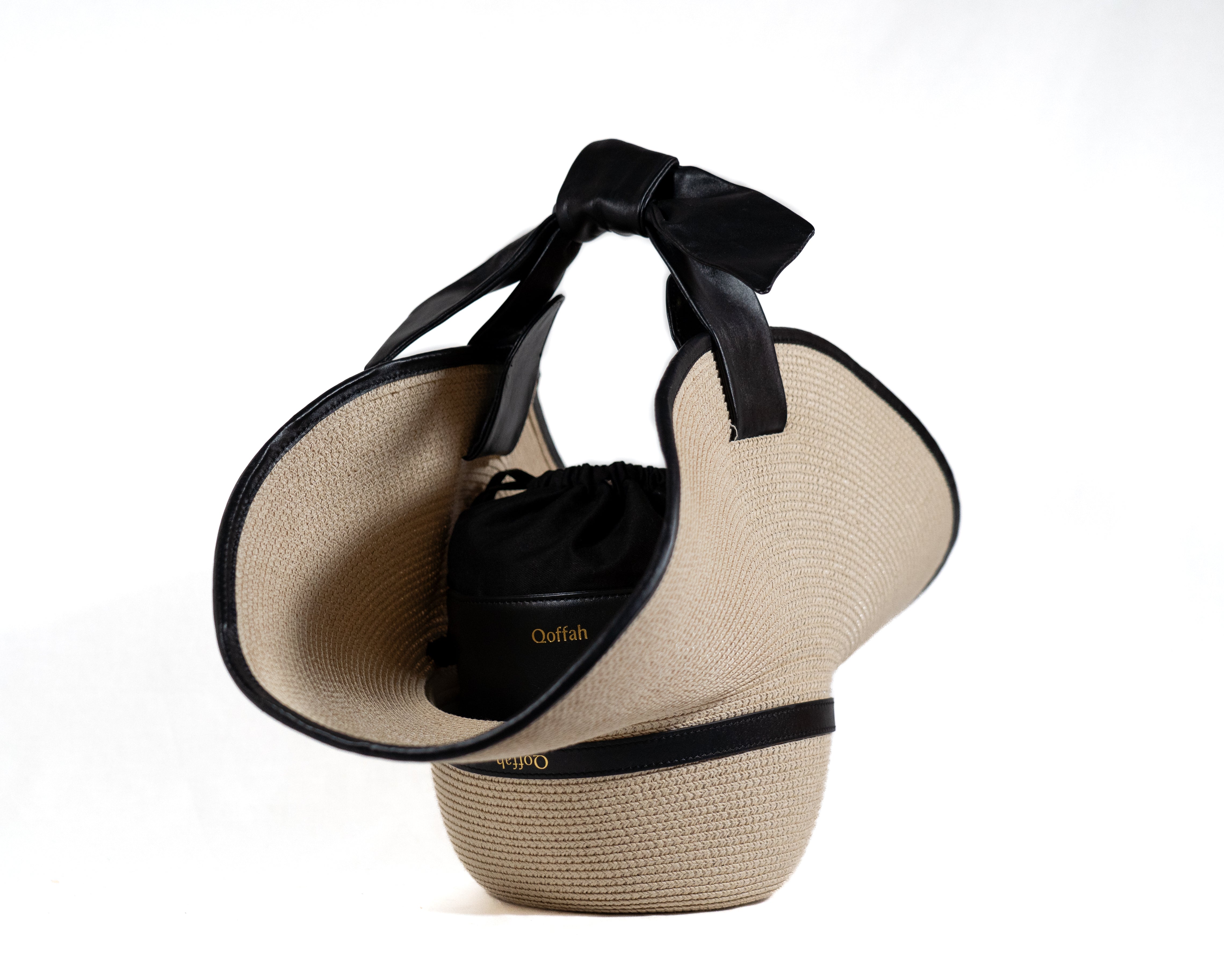 Close-up of Hat Bag’s Unique Design and Premium Leather Finish
