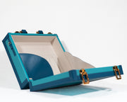 Elegant and Stylish Kleopatra Handbag in Blue Leather