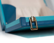 Handcrafted Luxury Bag by QOFFAH in Royal Blue Leather