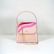 Fashionable and Chic Soft Pink Leather Purse