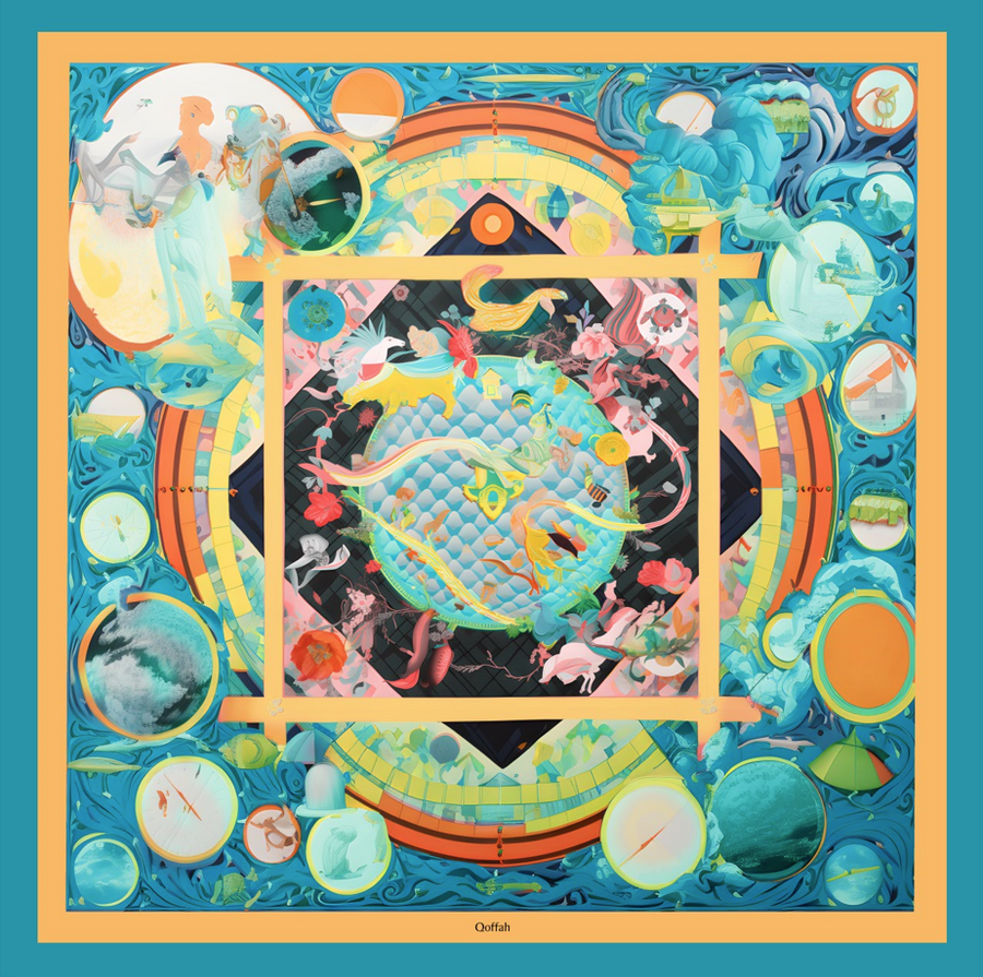 La Valse des Planètes scarf
