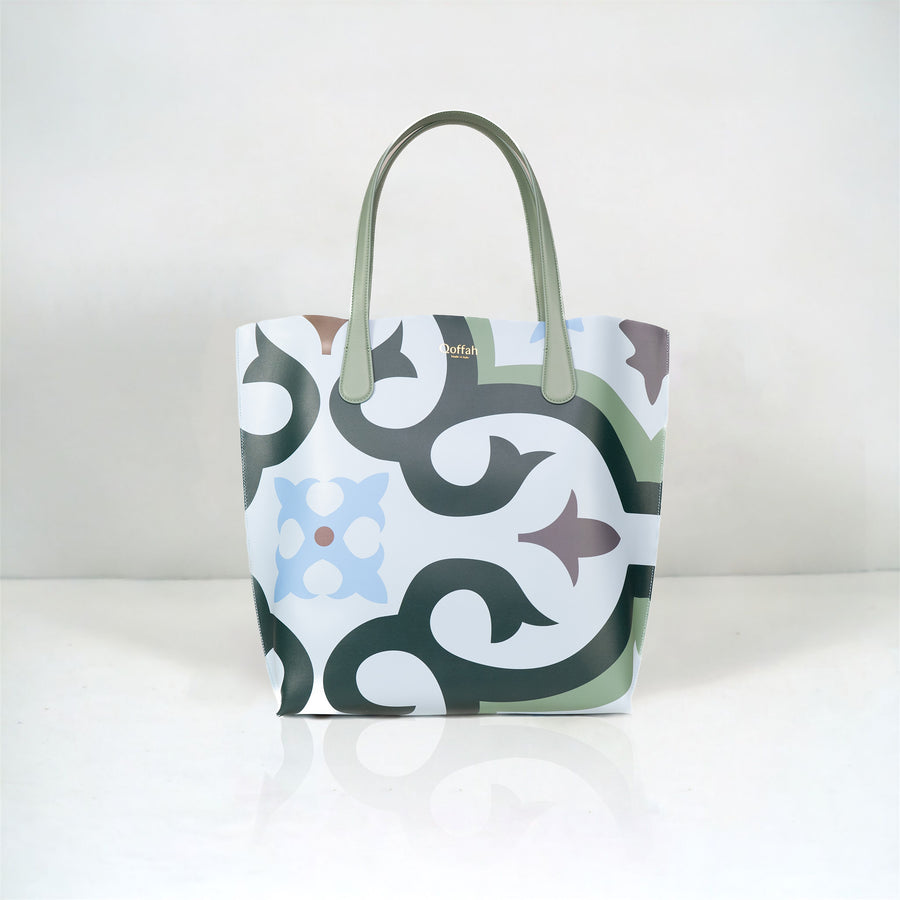 The Ilsa Bag - Blue Sky Luxury Designer Handbag by QOFFAH
