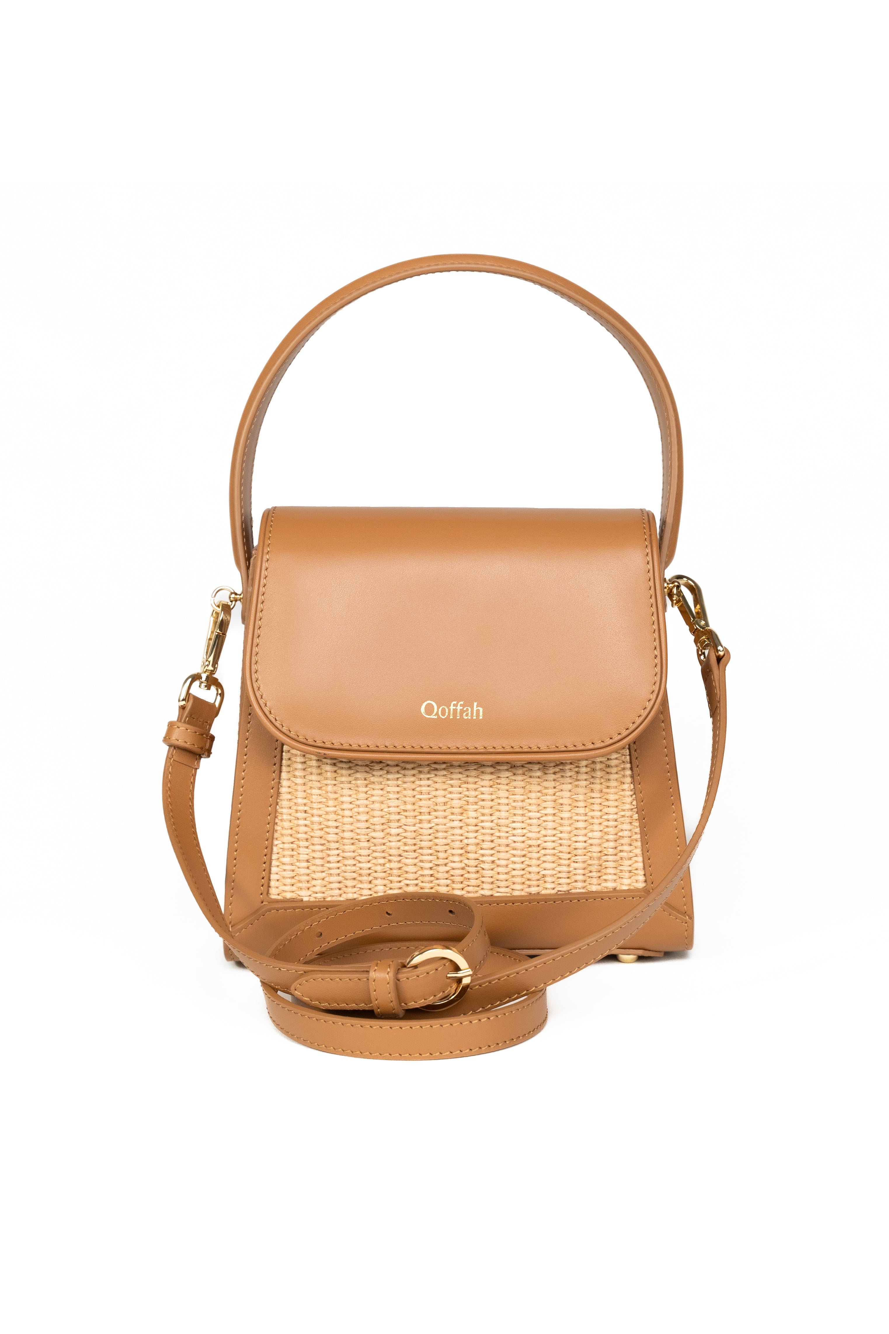 La Madeleine Caramel | Elegant Luxury Handbag - QOFFAH